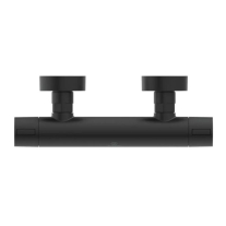 Baterie de duș termostatată Ideal Standard, Ceratherm Alu+, negru mat